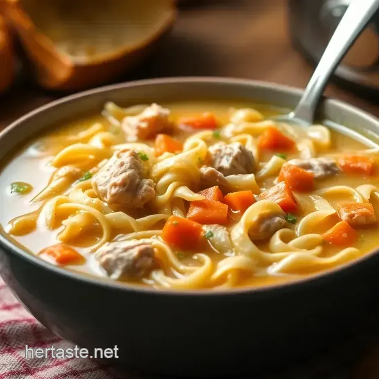 Crock Pot Comfort: The Easiest Chicken Noodle Soup Ever!