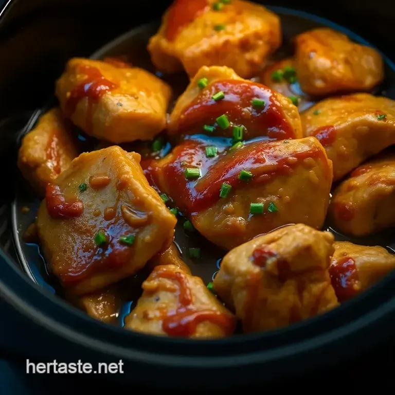 Crock Pot Honey Garlic Chicken Thighs presentation