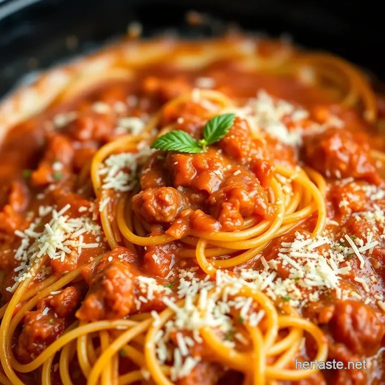 Crock Pot Spaghetti: Effortless Italian Comfort presentation