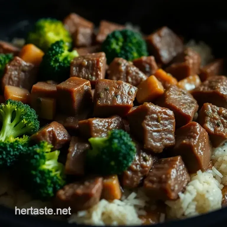 Crockpot Beef & Broccoli