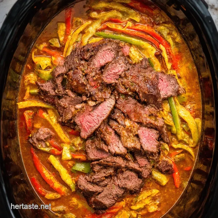 CrockPot Fiesta Effortless Steak Fajitas presentation