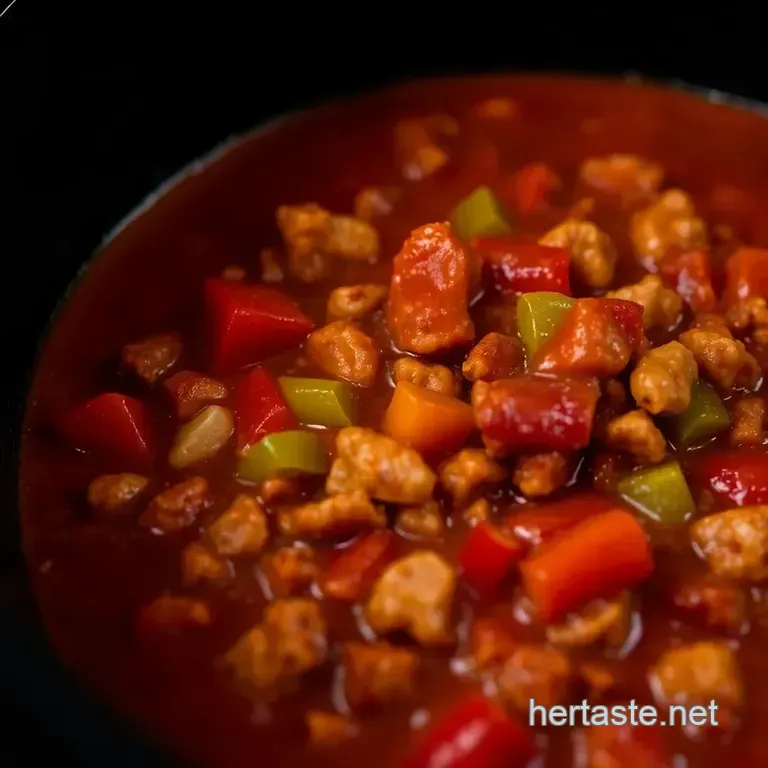 Crockpot Turkey Chili presentation