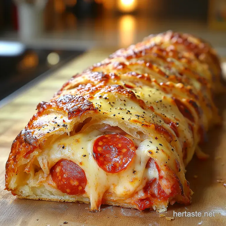 Deli Delight Stromboli Prosciutto Pepperoni Provolone Bake