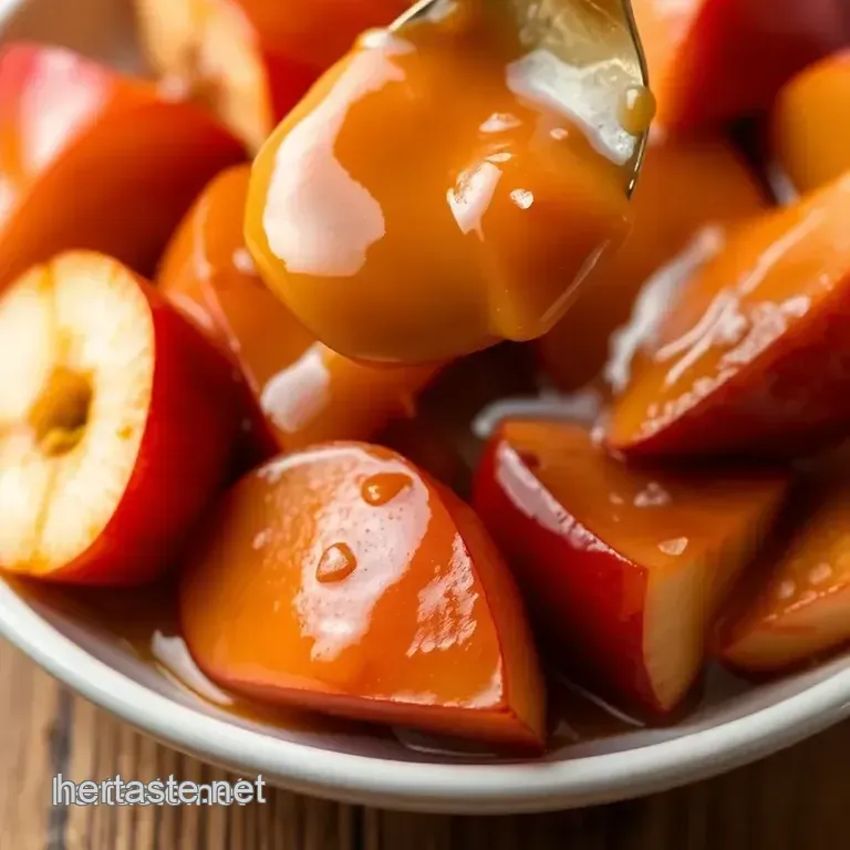 Dip Juicy Apples in Sweet Caramel Bliss presentation