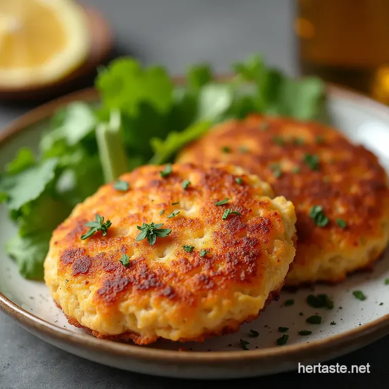 The Golden Tinned Treasure Salmon Patties Fluffy Crispy Ready in a Jiffy