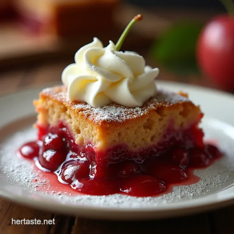 The Easiest Cherry Dump Cake Ever 3Ingredient Magic for Dessert Nirvana presentation