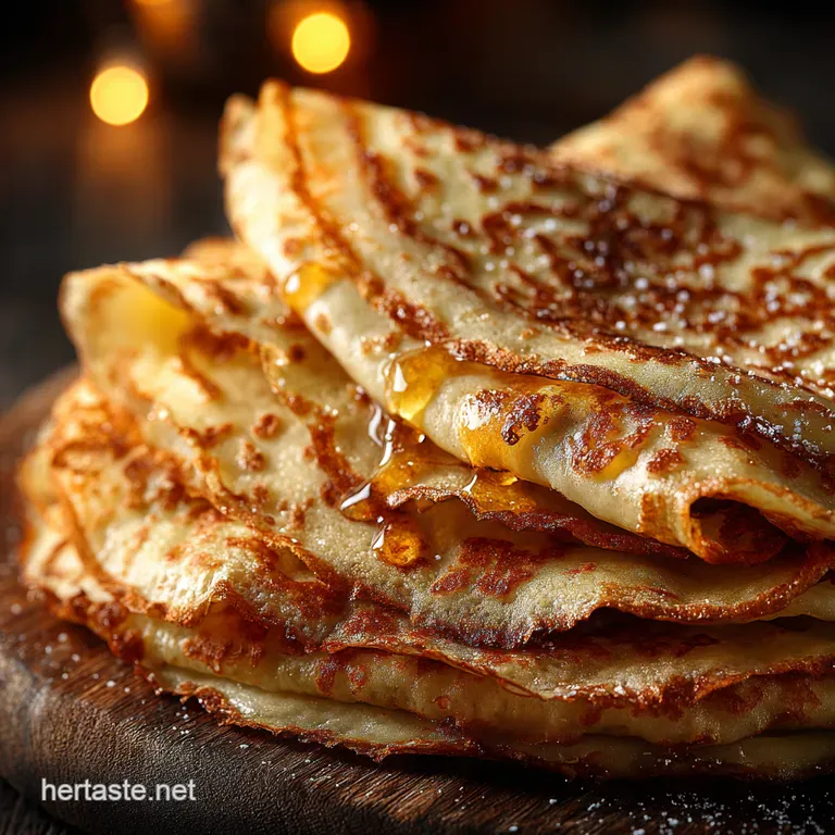 Easy Classic Crepes presentation