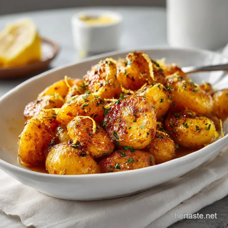 Greek Lemon Potatoes: the Ultimate Patates Lemonates presentation