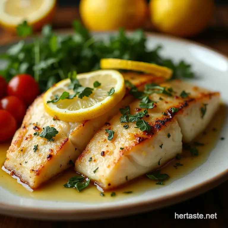 Sunshine in a Dish Effortless Lemon Herb Olive Baked White Fish presentation