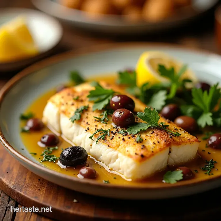 Sunshine in the Oven Easy Mediterranean Baked White Fish presentation