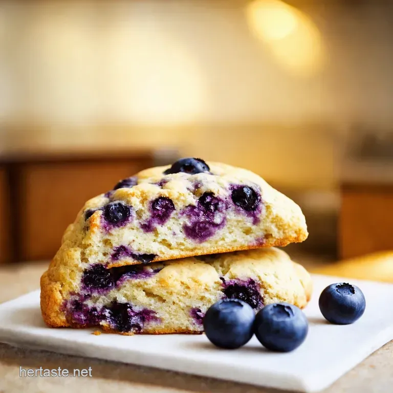 Easy Peasy Blueberry Scones presentation