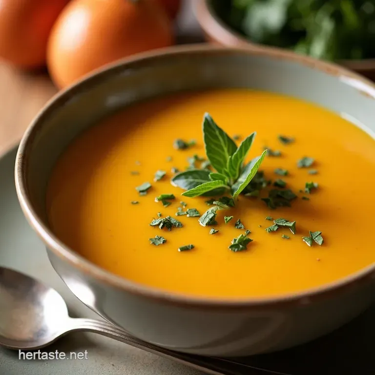 Easy Peasy Butternut Squash Soup Silky Smooth Simply Delicious presentation