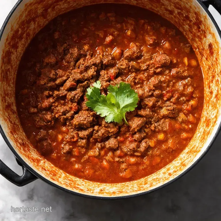 Easy Peasy OnePot Ground Beef Chili Stovetop Glory