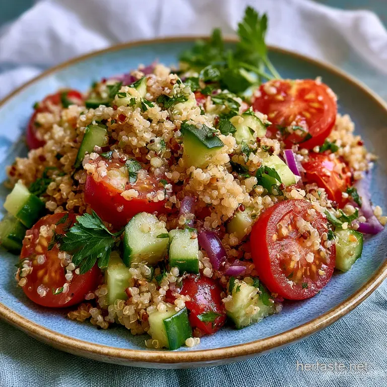 Easy Quinoa Salad Prep: Mediterranean and Fluffy