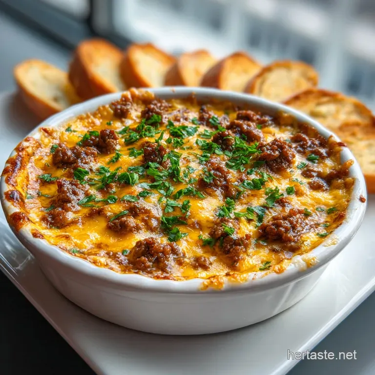 Molten cheese dip in a skillet surrounded by a colorful platter of crisp corn tortilla chips and fresh cilantro.