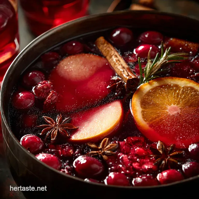 Christmas Punch: the Yuletide Spice Merchants Cranberry Clementine presentation
