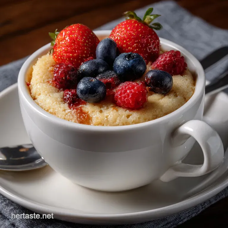 Easy Vanilla Protein Mug Cake Quick: 3 Minute Recipe presentation