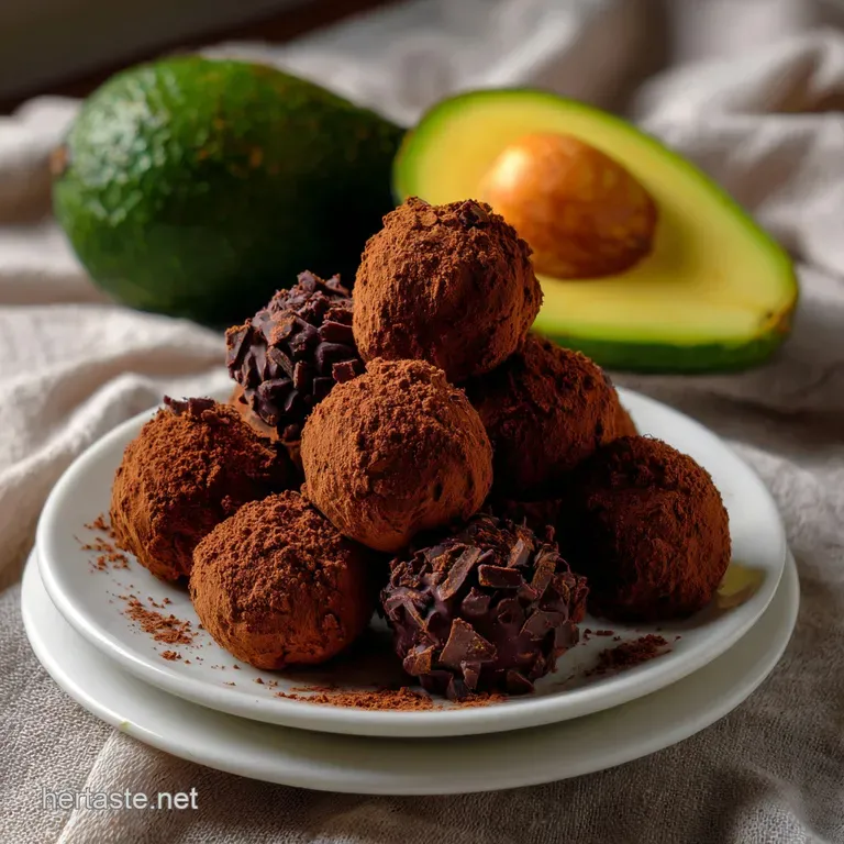 Healthy Avocado Cacao Truffles Easy Vegan: 10-Minute Prep presentation
