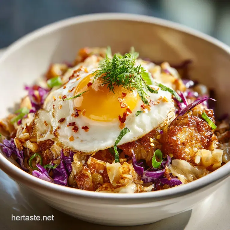 Egg Roll Bowl: Quick Pork and Cabbage Stir-Fry