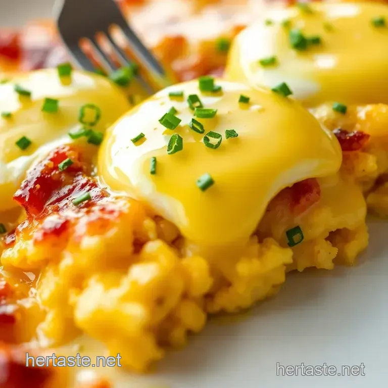 Eggs Benedict Casserole presentation