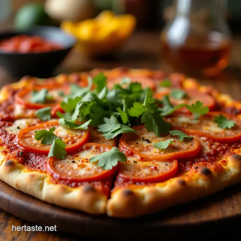 El Fuego Fiesta Flatbread presentation