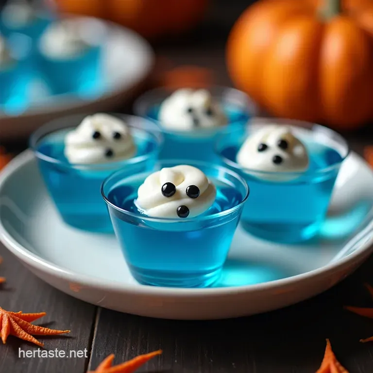 Electric Blue Halloween JellO Shots
