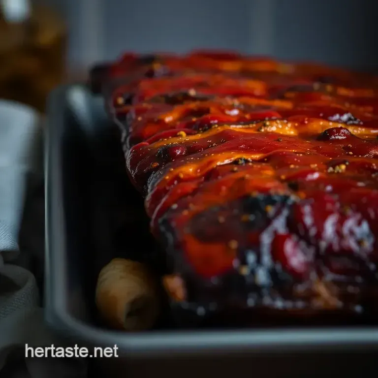 Fall-Off-The-Bone Oven Roasted Ribs presentation
