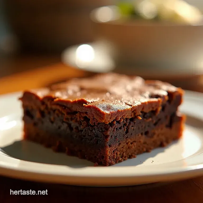 Felixs Fudgy Dreamy Chocolate Brownies presentation