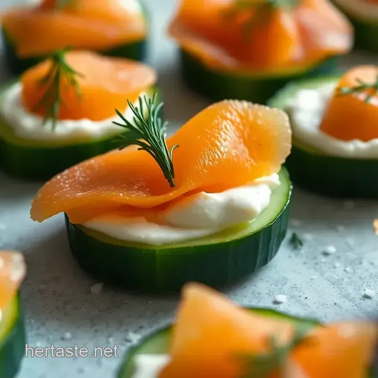 Festive Smoked Salmon Canapés with Cream Cheese and Dill