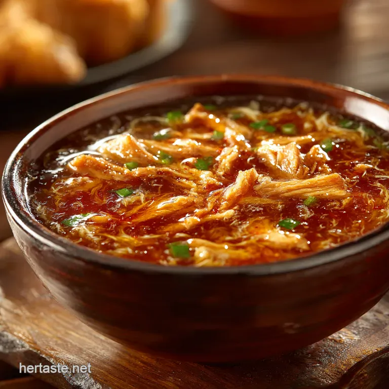 Fiery and Fragrant Authentic Hot and Sour Soup presentation