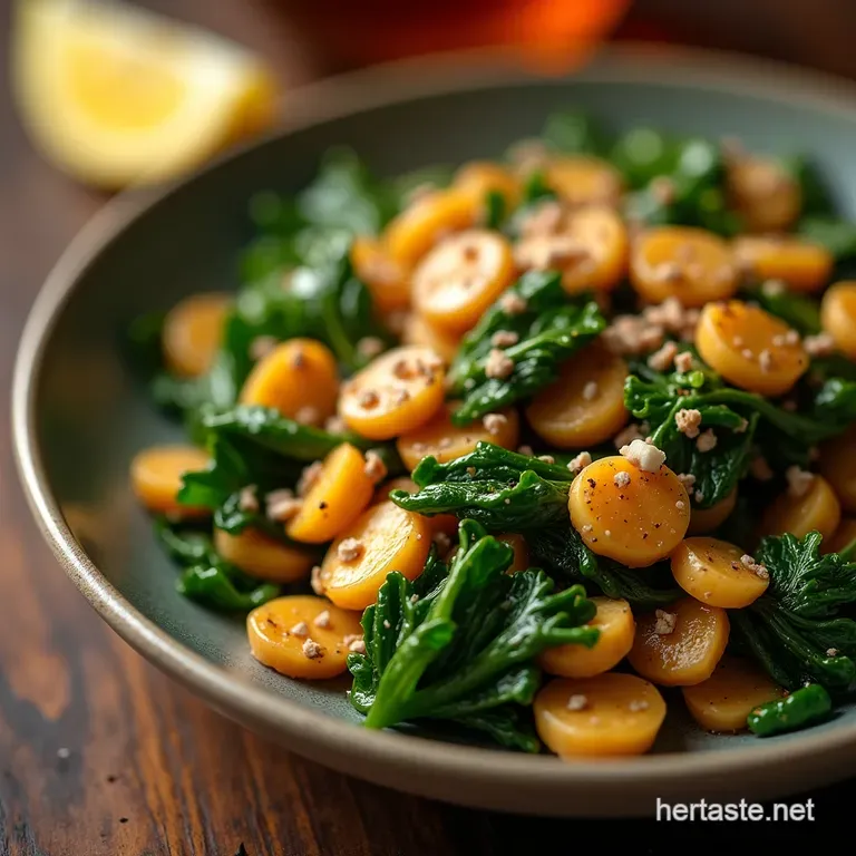 Fiveminute Fiery Garlic Ginger Snap Saut&eacute; presentation