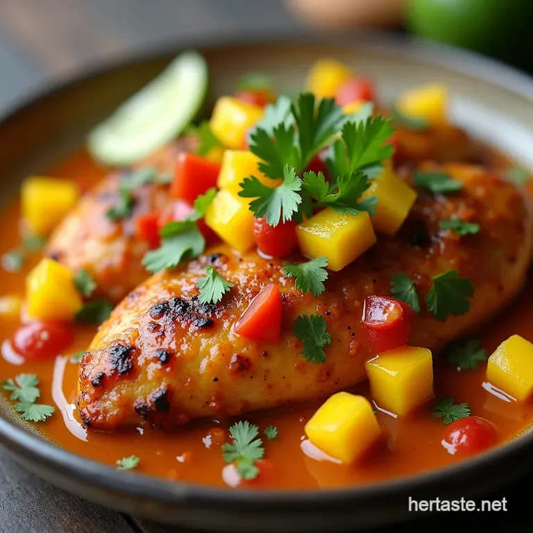 Fiesta Chicken with Fresh Mango Salsa