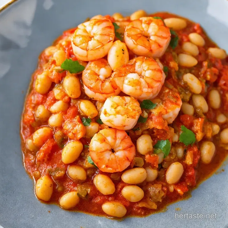 Fiesta Shrimp with Garlicky White Beans Ready in 35