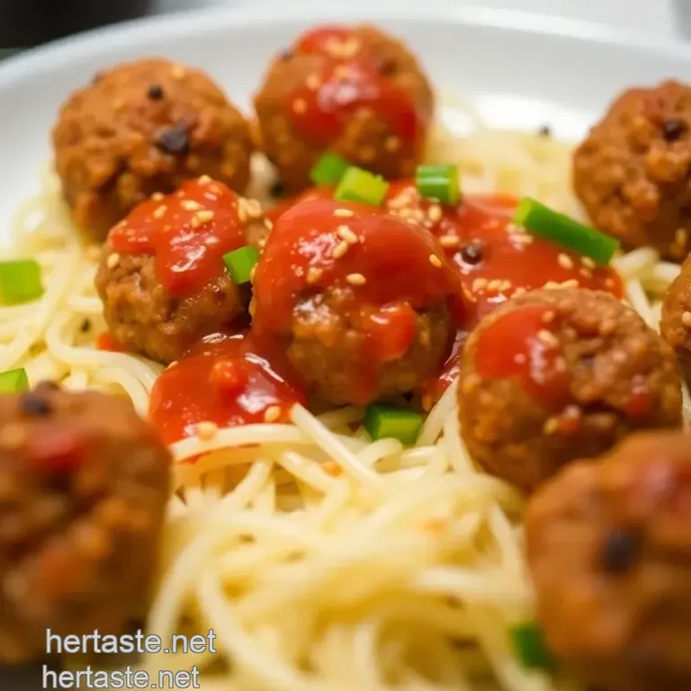 Firecracker Meatballs presentation