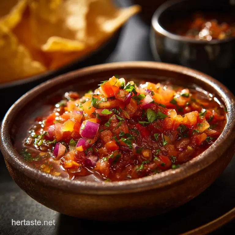 The Firecracker Salsa Restaurantstyle Roasted Tomato Dip presentation