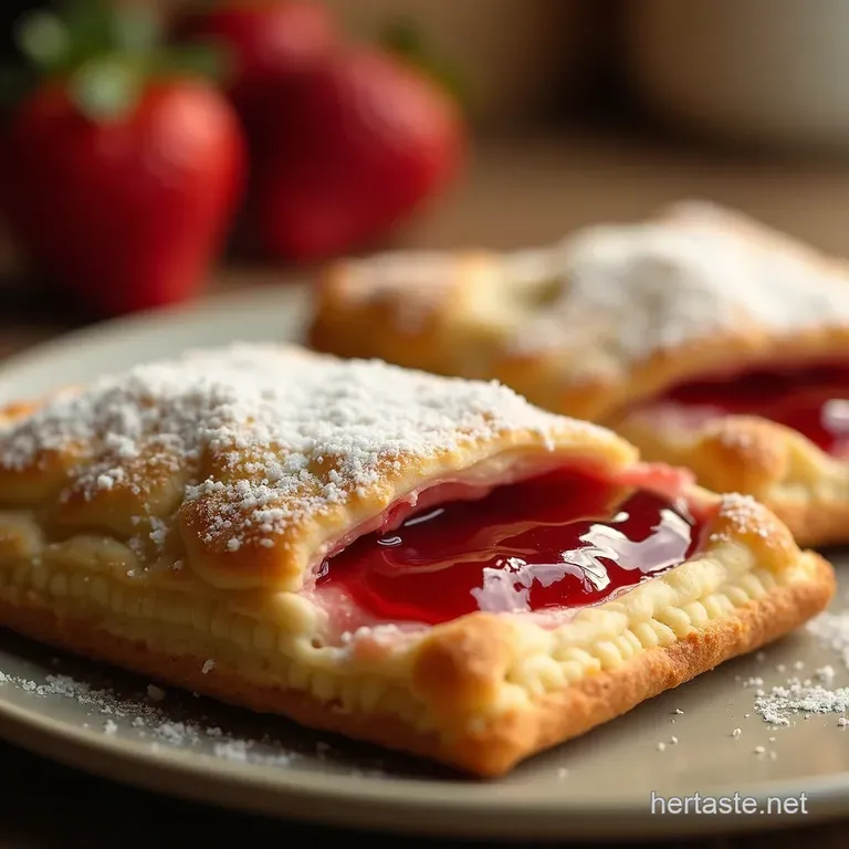 Better Than the Box Flaky Jammy Homemade Strawberry Pop Tarts presentation