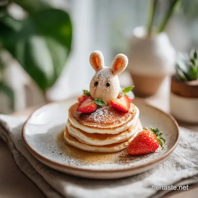 Fluffy Bunny Pancakes: Airy and Golden
