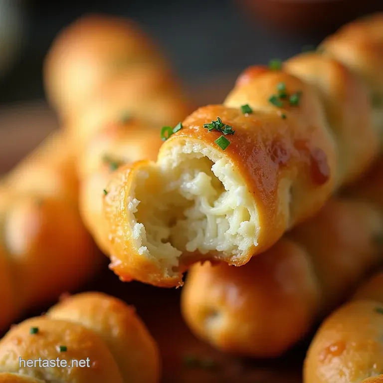 The Ultimate Chewy Garlicky Pullapart Breadsticks presentation