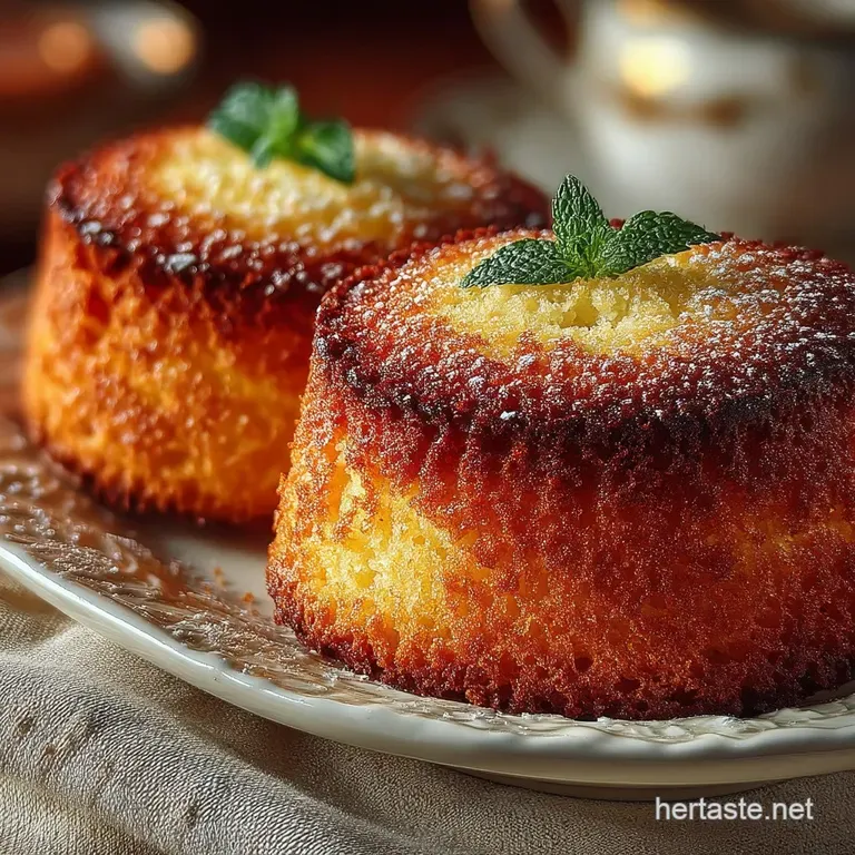 Perfectly Fluffy Mini Vanilla Sponge Cakes Recipe