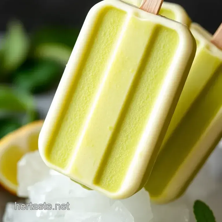 Freeze Matcha Pops with Creamy Coconut Goodness presentation
