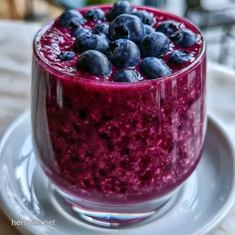 Vibrant Fresh Blueberry Juice with Honey