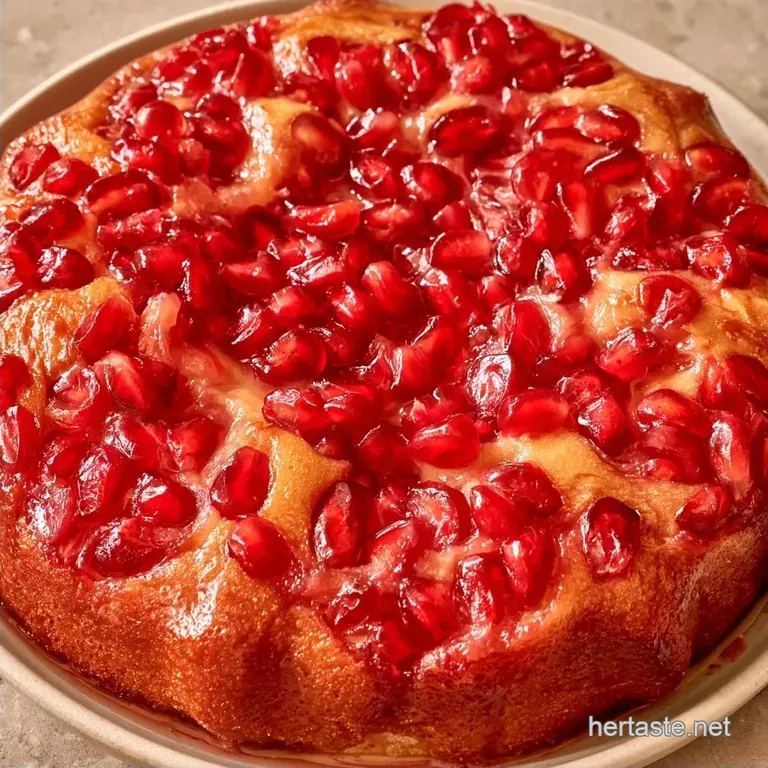 Fresh Pomegranate Cake: Tender and Buttery