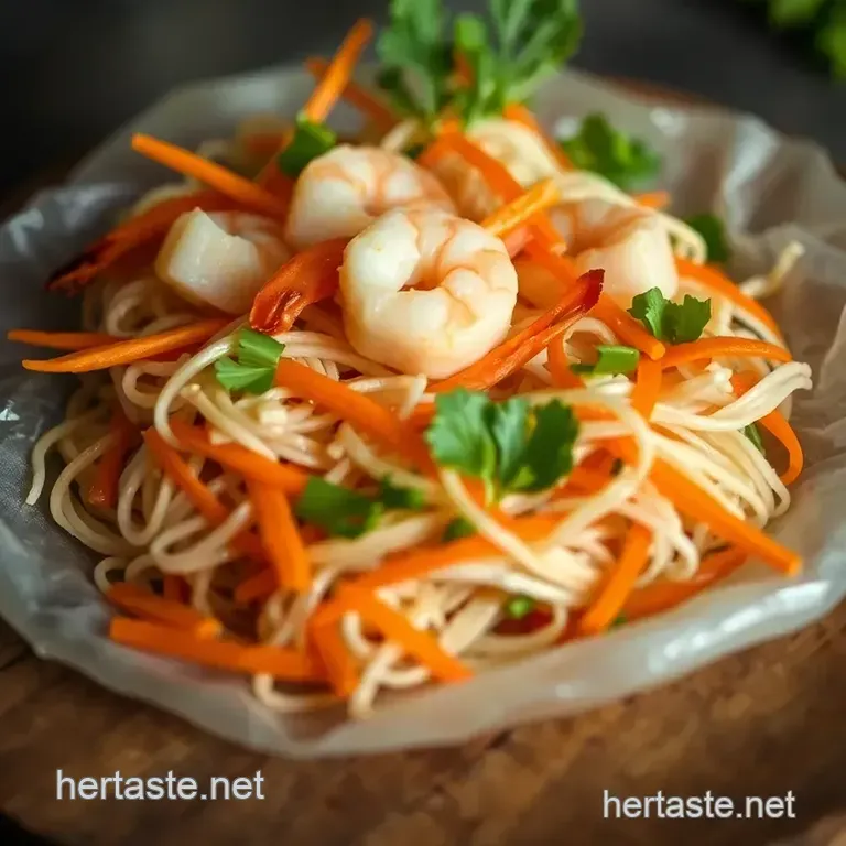 Fresh Vietnamese Summer Rolls: A Crisp Vibrant Delight presentation