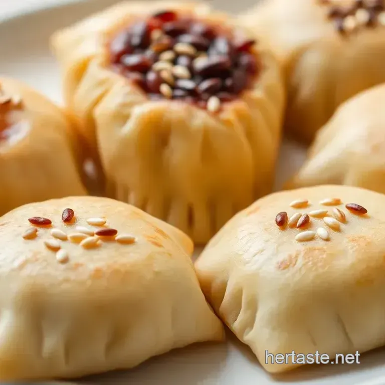 Crispy Red Bean Sesame Pastries