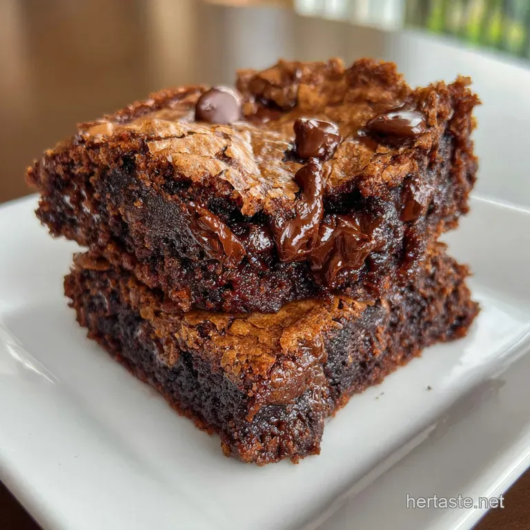 Chocolate Chip Brownie: the Fudgy Crinkle-Top Masterpiece presentation