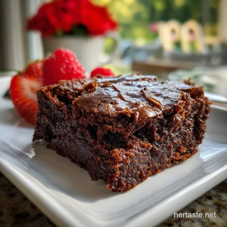 Fudgy Gluten Free Black Bean Brownies: Intense Chocolate presentation