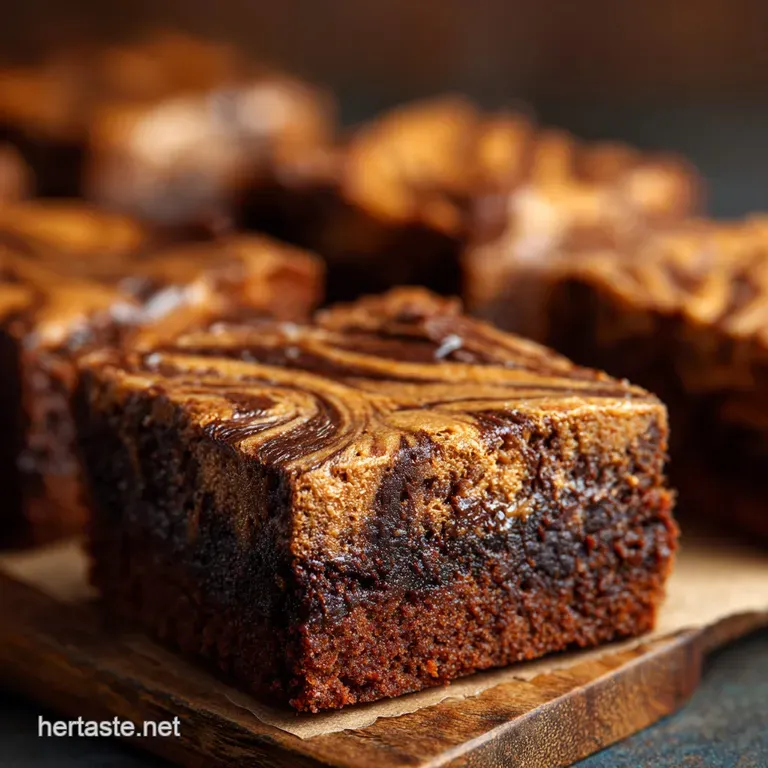 Low Carb Almond Butter Brownies: the Fudgy Swirl presentation