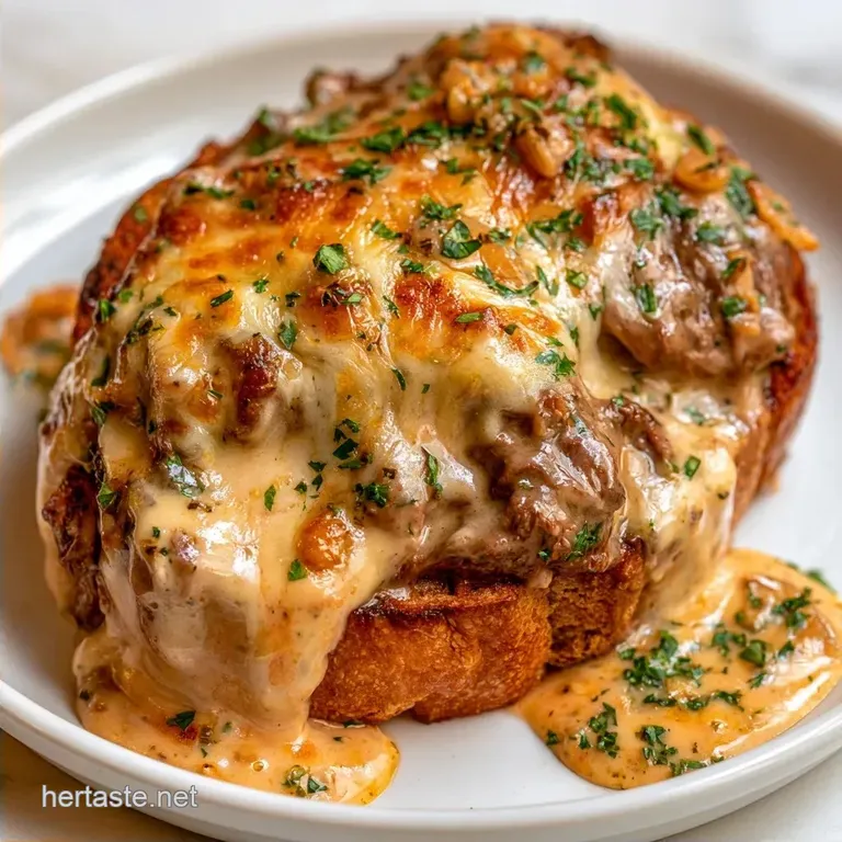 Cheesy Garlic Bread Sloppy Joes