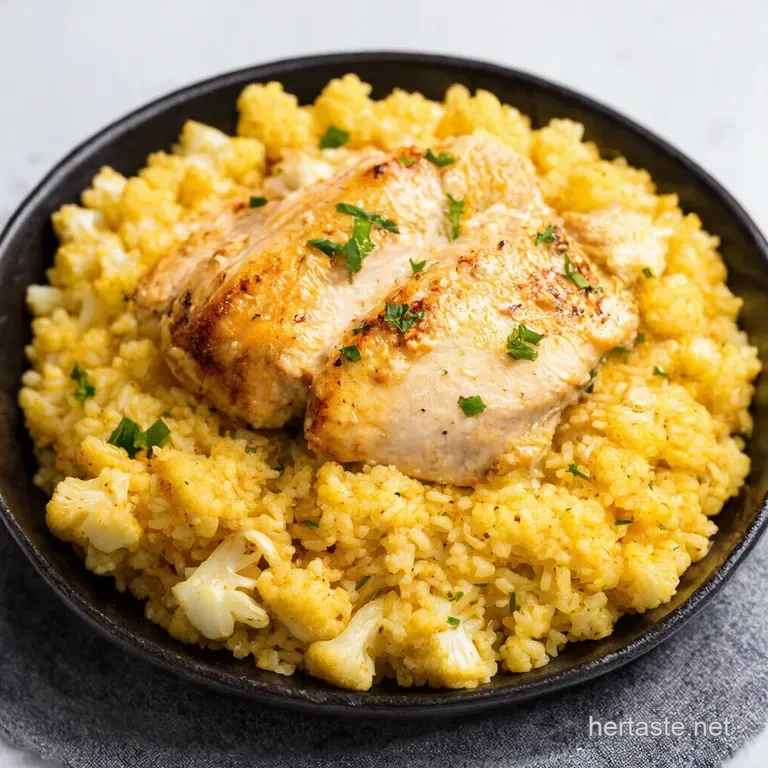 Garlic Butter Chicken Parmesan Cauliflower Rice Easy