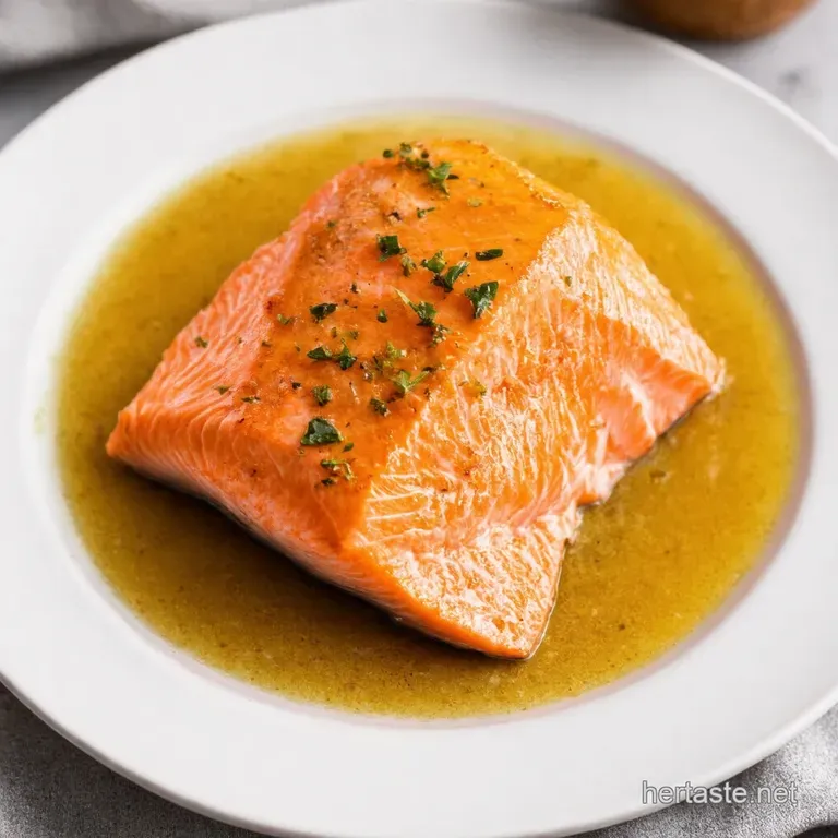 Garlic Butter Salmon with Lemon Asparagus